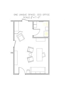 CEO Office Floorplan