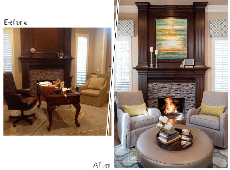 dallas interior design living room wine